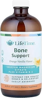 Vitamins - Liquid Calcium Magnesium Supplement for Women & Men, with Vitamin D, Muscle and Bone Health Support with Magnesium & Calcium Citrate - Natural Orange Vanilla Flavor, 16 fl oz
