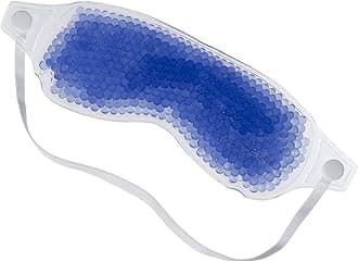 Reusable Eye Mask with Flexible Gel Beads for Hot Cold Therapy, Best Spa Eye Wrap for Puffy Eyes, Non Toxic Compress for Swollen Eyes, Relaxation, Hot Cold Pack