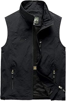 GihuoMen's Golf Lightweight Photo Vest Fishing Travel Safari Vest