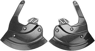 Compatible with BMW M1000R M1000RR S1000R S1000RR S1000XR 2023 Carbon Fiber Wheel Cover Kit Air Deflector Fairing Motorcycle Accessories(ABS Carbon Black)