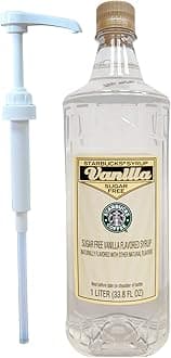 Company, Starbucks Authentic Flavoring Syrup for Coffee and Tea with White Pump (Sugar Free Vanilla)