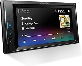 Pioneer DMH-241EX 6.2" Resistive Touchscreen, Double Din – Bluetooth, Backup Camera, AM/FM Radio, USB, FLAC Playback, Short Chassis, 13-Band EQ, 50W x 4 Output