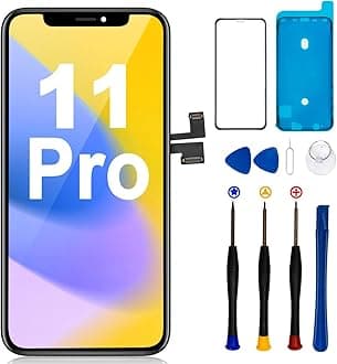 for iPhone 11 Pro Screen Replacement, 3D Touch & LCD Display digitizer Assembly Screen,Compatible with A2160, A2217, A2215， with Complete Repair Tools and Screen Protector(5.8")