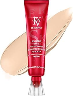 Waterproof Foundation with Medium Coverage, Oil-free & Long Lasting, Lightweight, Matte Foundation for Oily/Normal Skin, Sweat-resistant Liquid Makeup Foundation for Face, 30g, Ivory