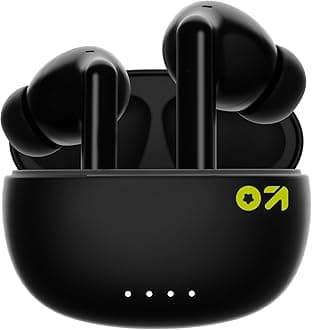 GOBOULT W20 Truly Wireless in Ear Earbuds with 40H Playtime, Zen™ ENC Mic, 45ms Low Latency, 13mm Bass Drivers, Type-C Fast Charging, Touch Controls, IPX5 Ear Buds TWS (Space Black)