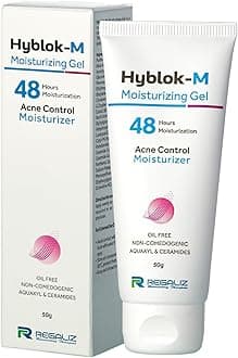 Regaliz Hyblock M Moisturizing Gel | Lightweight Oil-Free Moisturizer with Matte Finish | Hydrates and Supports Skin Balance for Oily & Combination Skin