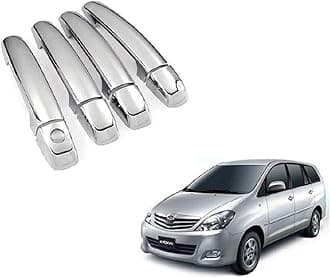 SDR Car Chrome Plated Door Handle Latch Cover for Toyota Innova Old (Set of 4)