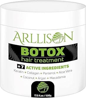 Collagen Hair Mask Keratin Treatment for Damaged Hair, Deep Conditioner for Dry Hair with Coconut and Argan Oil, Moisturizing and Hydrating Hair Mask for All Hair Types