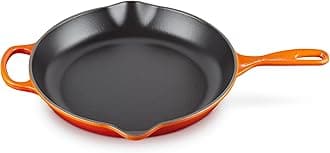 Le Creuset Signature Iron Handle Skillet, 11-3/4-Inch, Flame