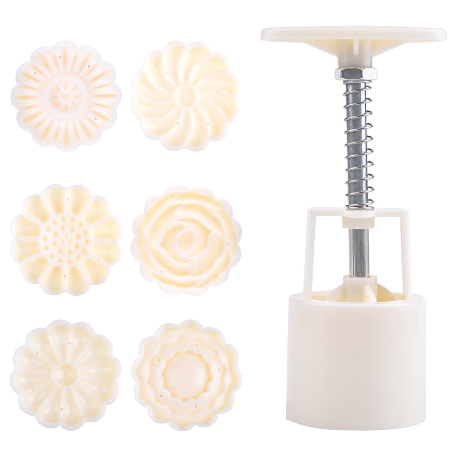 Food grade high temperature multi-function durable silicone egg poacher cup, suitable for food, microwave, oven, 4 different colors (white)