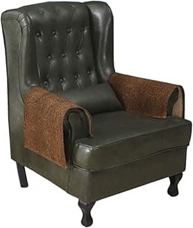 MINJIATEX Couch arm Covers,Non-Slip lace Sofa arm Cover Set of 2 Washable Sofa armrests Covers for Living Room Recliner Chair arm Cover Protectors for Leather Sofa armrest slipcover