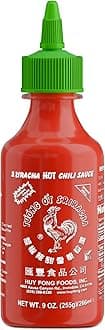 Huy Fong Sriracha, 9 OZ Original Flavor Hot Chili Sriracha, 9 Onuce Spicy Flavor Sriracha Chili Hot Sauce W/Chili Pepper, Pack of 1