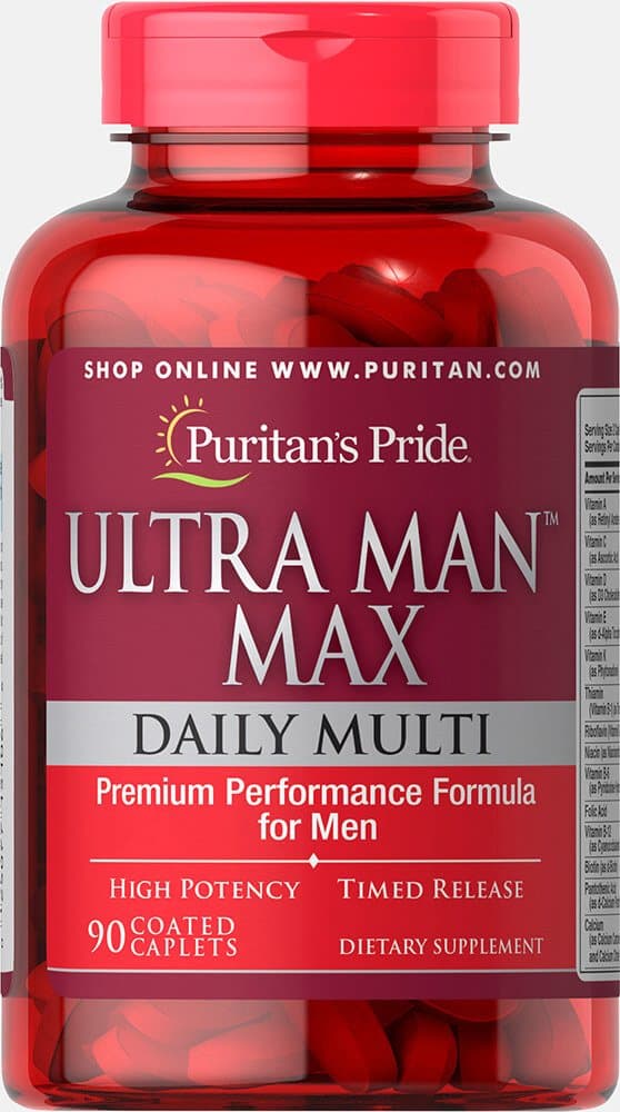 Puritan's Pride Ultra Man Max Caplets, 90 Count