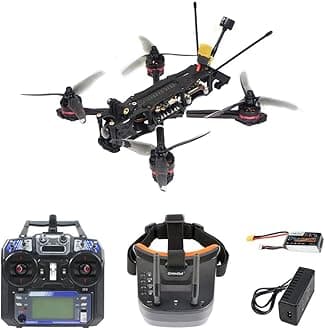 QWinOut Xy-5 220mm FPV Racing Drone 3-4S with FPV Goggles F4 V2 Flight Controller Micro Camera FS I6 Transmitter (w Flysky RTF)