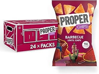 Wowboxme Full Box Properchip Lentil Crisps 24x20g Properchips (Barbecue)