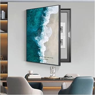 Electrical Panel Cover Decorative, Breaker Box Cover Decorative, Meter Box Decorative Painting, Wall Mounted Hide Fuse Box Cover Cabinet(C,40x60cm/16x24in)