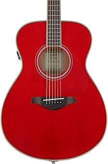 Yamaha FS-TA Concert Size Tranacoustic Guitar with Chorus and Reverb Ruby Red