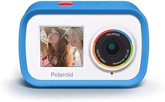 Polaroid Dual Screen WiFi Action Camera 4K 18mp, Waterproof Sports Polaroid Camera with Built in Rechargeable Battery and Mounting Accessories for Vlogging, Sports, Traveling, Home Videos