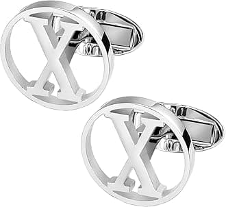 GWD Cufflinks for Men Classic Tuxedo Shirt Wedding Cuff Links Personalized Initials A-Z Gift