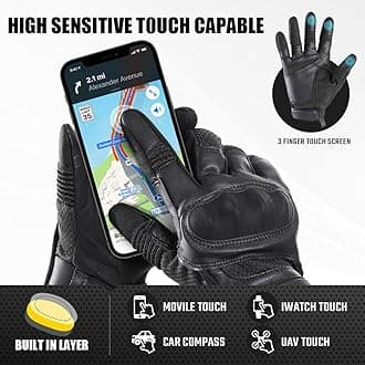 AXBXCX Motorcycle Gloves for Men - Ultimate Protection, Touchscreen Capable, Durable for Outdoor