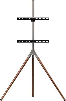 One For All Universal Tripod TV Stand – Screen Size 32-65”- LCD/LED/Plasma/OLED/QLED TVs – 360° Swivel and Height Adjustable – VESA 400x400 – Elegant Design - WM7471