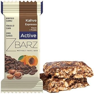 Zbarz Fruit & Energy Bars, vegan, vegetarian, and without added sugar (Mix Box, 12 x Bars) - Sport energy bars made from fruits & nuts for everyday use, cycling, hiking, fruit bars (Espresso Hazelnut)