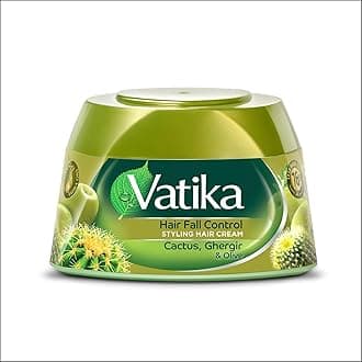 Hair Fall Control Styling Hair Cream | Natural Extracts of Cactus, Ghergir & Olive with Nourishing Vatika Oils - 140 ml