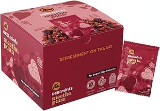 Go Desi Meetha Paan Mouth fresheners, Desi Mints, Refreshing Mouthfreshener, Mukhwas, Box of 40 Sachets