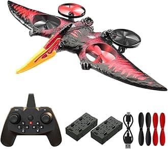 - jaming Pterodactyl Drone Dragon Toys Rc Airplane for Kids and Adults Easy to Flying Dinosaur Toys Remote Controlled Aircraft for Beginners Hobby RC Plane Toys Birthday Gifts for Boys 8-12