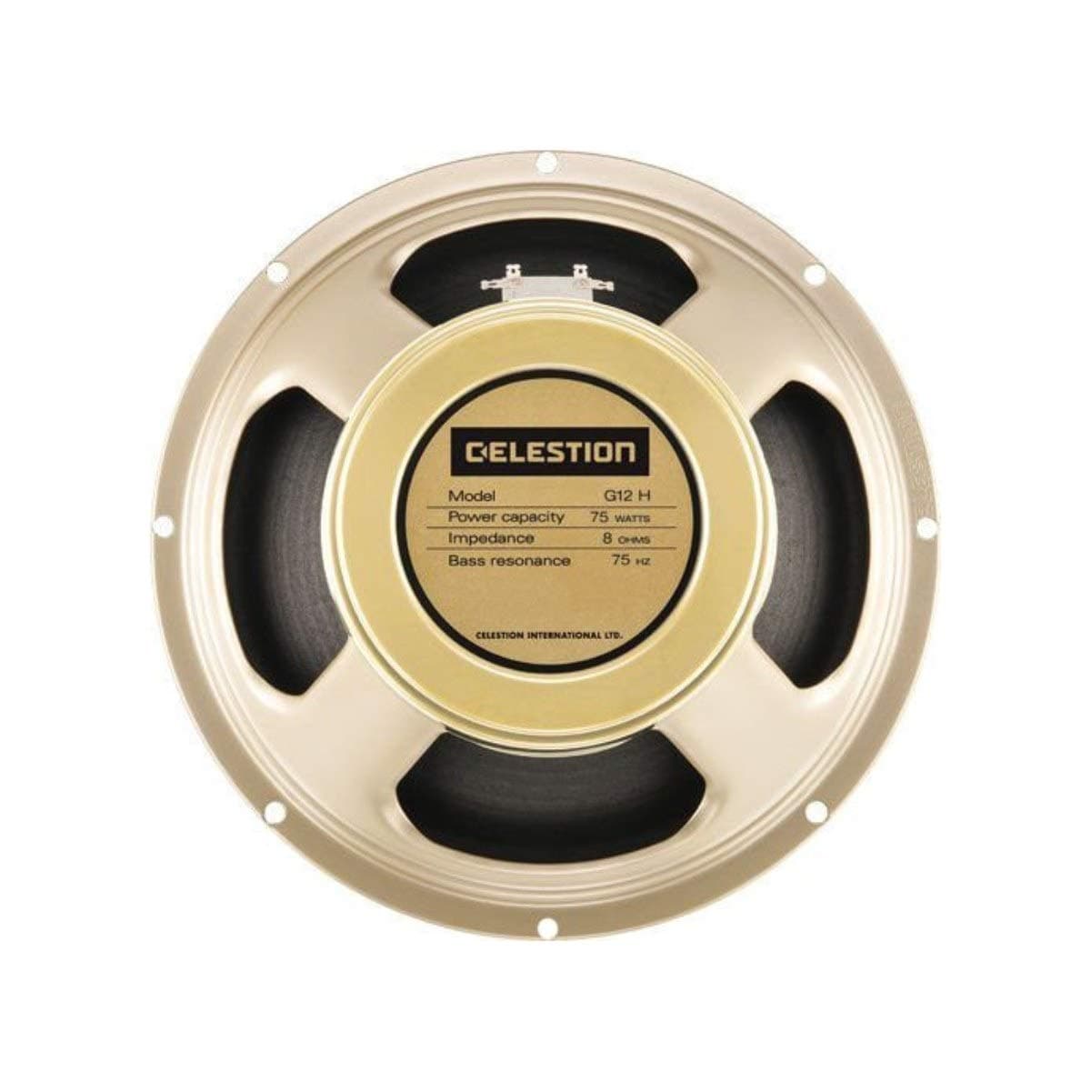 T5890 G12H-75 12-inch Creamback Guitar Speaker H-Type Heavy Magnet 75 Watts - 8 ohm