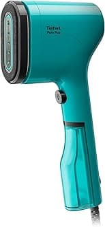 Tefal Pure Pop Handheld Garment Steamer | 1300W | Compact, Convenient Vertical Steaming | Reversible Pad | 2m Cable | 20g/min Steam | 15-sec Heat-Up | Green | No.1 Ironing Brand in Europe