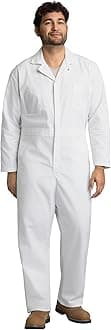 Men's Twill Action Back Coverall With Chest Pockets - Mechanic Coveralls With Oversized Fit, Concealed Zippers