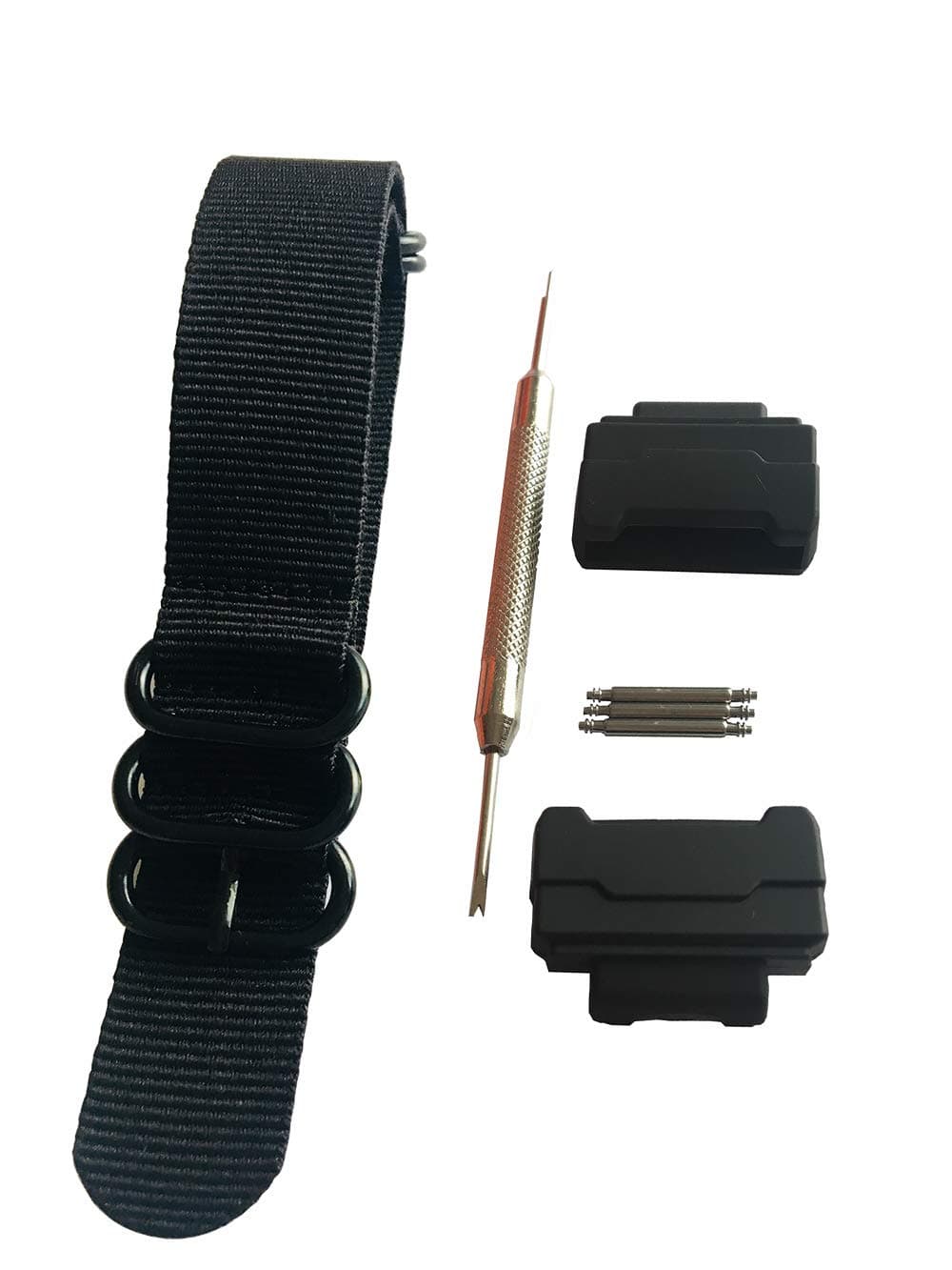 HD Conversion RAF 5 Ring Nylon Watch Band Strap Adapters(16mm) Kit for Casio GShock MIL-Shock DW-5600 DW-6900 G-5700 GA-100 GDF-100 GL-7200 GLS-5600 Series
