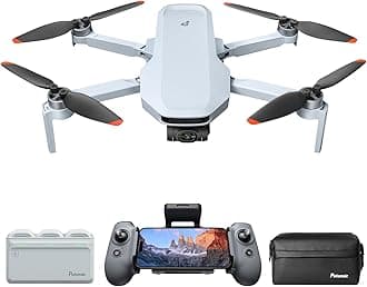 ATOM 2 Drone with Camera for Adults 4K Video, 8K Photo, Under 249g, 3-Axis Gimbal, 10KM Transmission, AI Track, Vertical Shooting, AI Night Shot, QuickShots, Fly More Combo (96-Min Flight)