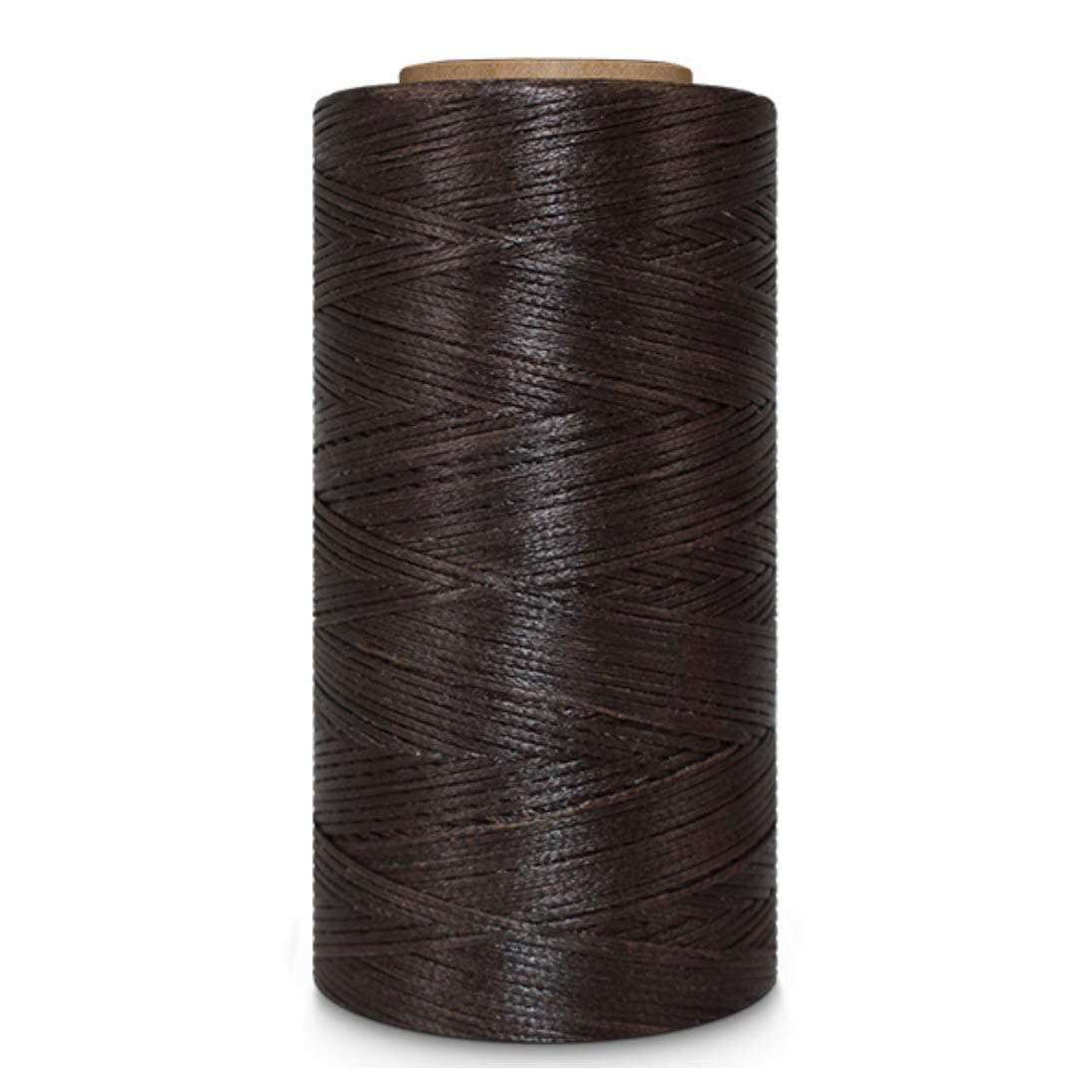 Leather Sewing Thread Stitching String - DIY Craft Flat Waxed Cord 284 Yards (Dark Coffee)