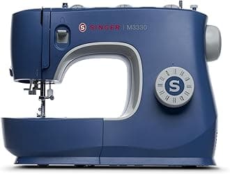 M3330 Making The Cut Sewing Machine with 97 Stitch Application (Metallic Blue), 70wt Powerful motor & Feed dog with106 Teeth in 6 Rows – Get Free Online Interactive Master Class.