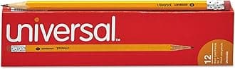 Universal UNV55400 HB #2 Woodcase Pencil - Black Lead/Yellow Barrel (1-Dozen)