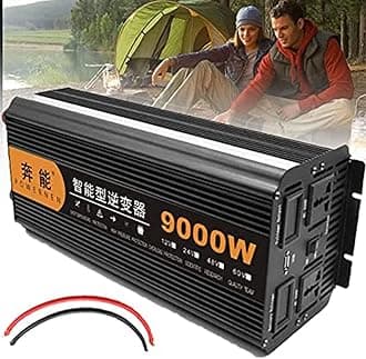 XYEJL Inverter 3200W,4000W,5000W,6000W,8000W,9000W,12000W,15000W Car Inverter 12V24/ To 220V Pure Sine Wave Inverter With LCD Digital Display Power Converter,For Camping,9000W-24V