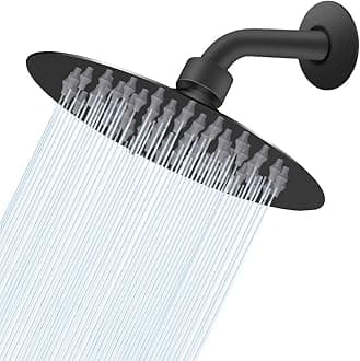 NearMoon Rain Shower Head, Ultra-Thin Design-Pressure Boosting, Awesome Some Experience, High Flow Stainless Steel Rainfall Head (6 Inch,Matte Black)