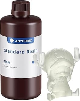 3D Printer Resin, 405nm High Precision Fast Curing UV Photopolymer Resin for LCD 3D Printing, 1kg Clear
