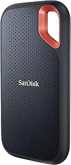 Sandisk Extreme Portable 4TB, 1050MB/s R, 1000MB/s W, 3mtr Drop Protection, IP65 Water/dust Resistance, HW Encryption, PC,MAC & TypeC Smartphone Compatible, 5Y Warranty, External SSD, Black Color