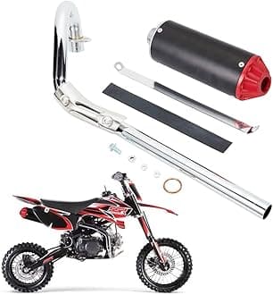 YYCKE 28mm High Performance Exhaust Muffler Silencer Pipe Assembly kit Dirt Bike Motocross CRF50 SSR