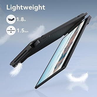 APILDELLA 14’’ Dual Laptop Screen Extender, 1080P FHD Portable Dual Monitor for Laptop USB C HDMI, Plug-Play Laptop Monitor Extender for Dual Monitor Display for Mac/Windows, Fit 13”-17.3” Laptops