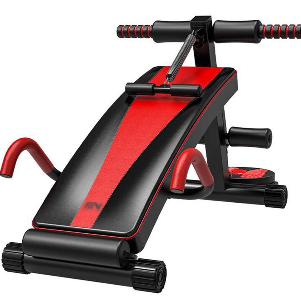 ALYR Weight Bench Multi Purpose, Weight Bench Adjustable Exercise Utility Bench Folding Fitness Benches/Sit-Up Board/Sit Up Bench for Whole Body Exercise,Black