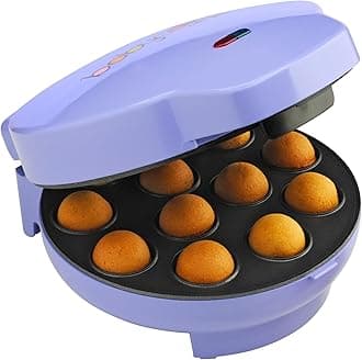 Babycakes Cake Pop Maker by Select Brands - Kit for Birthdays & More - Includes Decorating Stand & 50 Sticks - Features Non-Stick Coating - Makes 12 Cake Pops