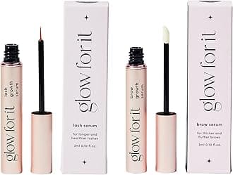 – Growth Starter Kit | Lash & Brow Growth Serum | Enhances Eyelash Length & Volume & Eyebrow Thickness & Fullness | Water Based Serum | Natural & Cruelty-Free Formula with Biotin | 3ml x 2