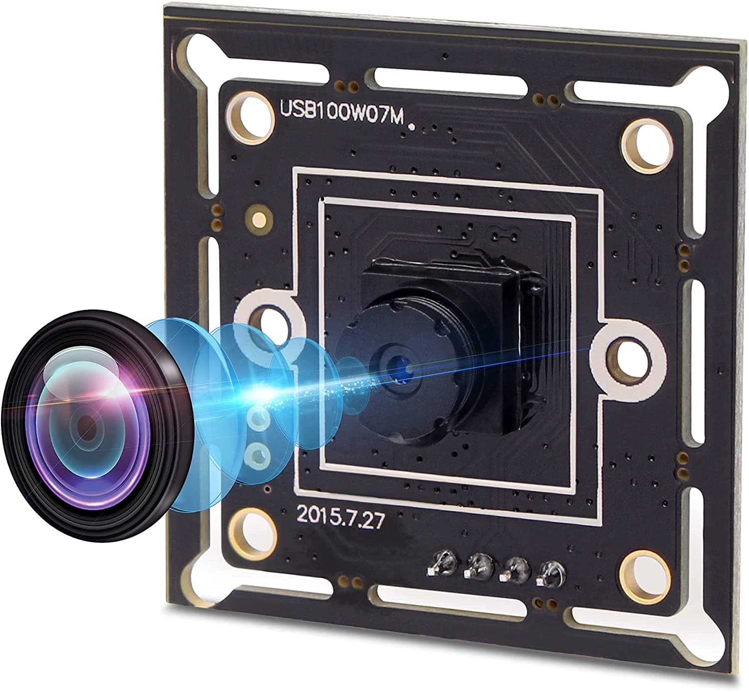 USB Camera Module 720P USB Camera with 45 degree M7 Lens Mini UVC USB2.0 Webcam Board with 3.3ft/1m Cable for Computer, Laptop, Raspberry Pi, Jetson Nano