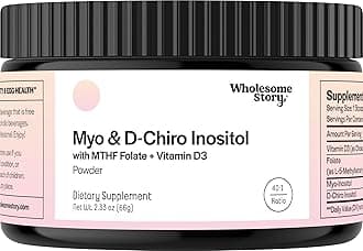 Inositol Supplement Powder with MTHF Folate + Vitamin D3 | Myo-Inositol & D-Chiro Inositol | Hormonal Balance & Healthy Ovarian Support | Vitamin B8 | Alternative to Inositol Capsules | 30 Servings