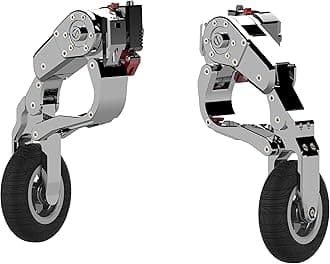 GLK | Motorcycle Landing Gear | for Honda Goldwing | Titanium Chrome | Auto Extend and Retract Safety Wheels