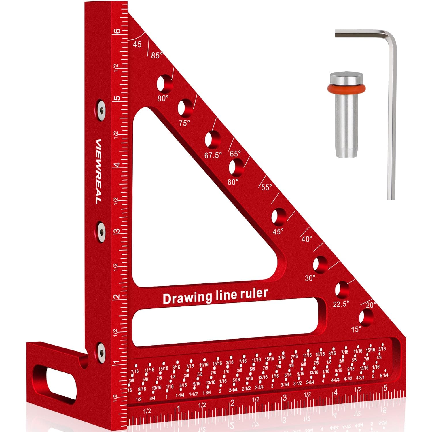 Large Large Carpenter Square Hole Scribing Ruler